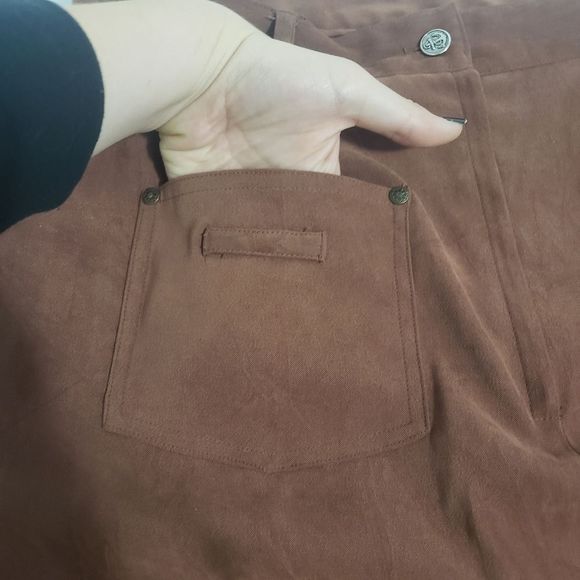 Marie Claire Brown Short Skirt - Picture 6 of 13